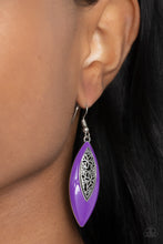 Load image into Gallery viewer, Venetian Vanity - Purple Earrings Paparazzi Accessories