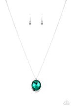 Load image into Gallery viewer, Fashion Finale - Green Rhinestone Necklace Paparazzi Accessories