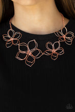 Load image into Gallery viewer, Flower Garden Fashionista - Copper Floral Necklace Paparazzi Accessories