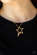 Load image into Gallery viewer, Light Up The Sky - Gold Necklace Paparazzi Accessories