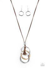 Load image into Gallery viewer, Harmonious Hardware - Brown Necklace Paparazzi Accessories