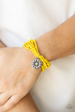 Load image into Gallery viewer, Badlands Botany - Yellow Seed Bead Stretchy Bracelet Paparazzi Accessories
