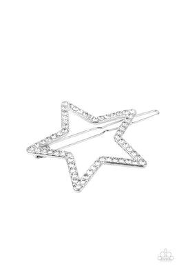 Stellar Standout - White Hair Accessory Paparazzi Accessories
