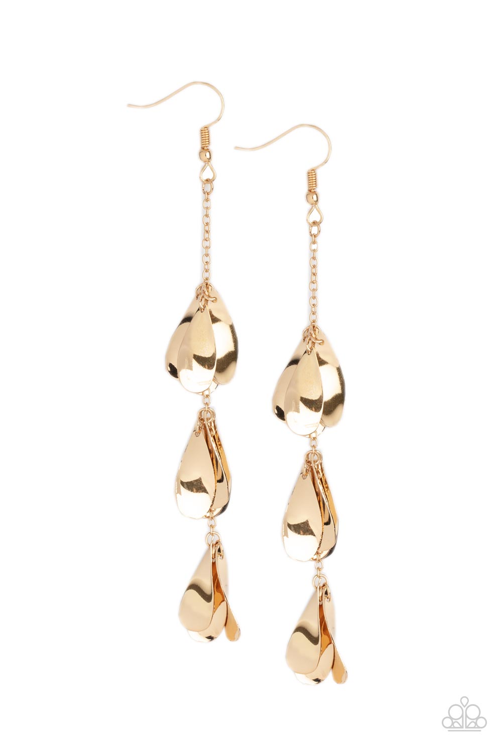 Arrival CHIME - Gold Earrings Paparazzi Accessories
