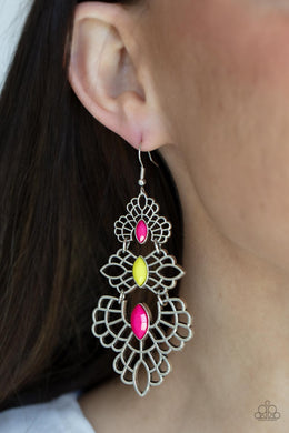 Flamboyant Frills - Multi Earrings Paparazzi Accessories