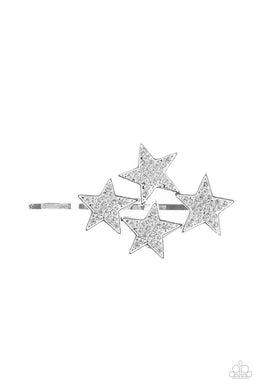 Stellar Celebration - White Hair Accessory Paparazzi Accessories