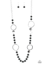 Load image into Gallery viewer, Sea Glass Wanderer - Black Necklace Paparazzi Accessories
