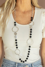 Load image into Gallery viewer, Sea Glass Wanderer - Black Necklace Paparazzi Accessories