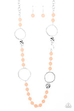 Load image into Gallery viewer, Sea Glass Wanderer- Orange Necklace Paparazzi Accessories