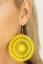 Load image into Gallery viewer, Island Sun - Yellow Earrings Paparazzi Accessories
