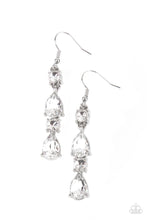 Load image into Gallery viewer, Raise Your Glass to Glamorous - White Rhinestone Earrings Paparazzi Accessories
