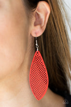 Load image into Gallery viewer, Surf Scene - Red Wooden Earrings Paparazzi Accessories