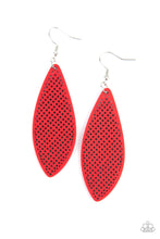 Load image into Gallery viewer, Surf Scene - Red Wooden Earrings Paparazzi Accessories