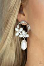 Load image into Gallery viewer, Elegant Expo - White Pearl Posts Earrings Paparazzi Accessories