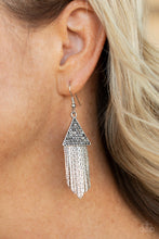 Load image into Gallery viewer, Pyramid SHEEN - Silver Earrings Paparazzi Accessories
