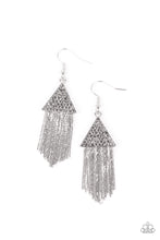Load image into Gallery viewer, Pyramid SHEEN - Silver Earrings Paparazzi Accessories