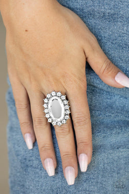 Bling Of All Bling - White Rhinestone Ring Paparazzi Accessories