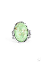 Load image into Gallery viewer, Glittery With Envy - Green Ring Paparazzi Accessories