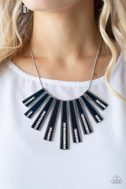 FAN-tastically Deco - Blue Necklace Paparazzi Accessories
