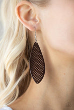 Load image into Gallery viewer, Surf Scene - Brown Wooden Earrings Paparazzi Accessories