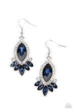 Load image into Gallery viewer, Prismatic Parade - Blue Rhinestone Earrings Paparazzi Accessories