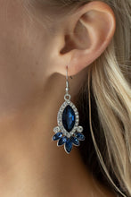 Load image into Gallery viewer, Prismatic Parade - Blue Rhinestone Earrings Paparazzi Accessories