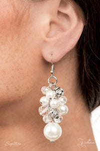 2021 Zi,Pearls,rhinestones,short necklace,white,The Janie Zi Collection