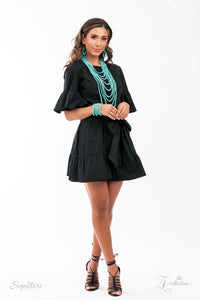2021 Zi,crackle stone,long necklace,turquoise,The Hilary Zi Collection Necklace