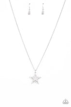 Load image into Gallery viewer, American Anthem - White Star Rhinestone Necklace Paparazzi Accessories