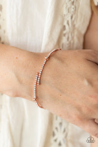 coil,copper,rhinestones,Upgraded Glamour - Copper Rhinestone Coil Bracelet