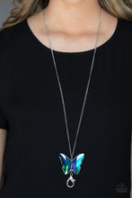 Load image into Gallery viewer, The Social Butterfly Effect - Blue Lanyard Paparazzi Accessories