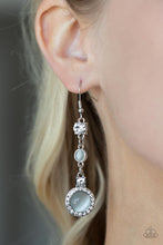 Load image into Gallery viewer, Epic Elegance - White Earrings Paparazzi Accessories