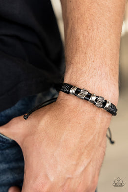Urban Cattle Drive - Black Bracelet Paparazzi Accessories