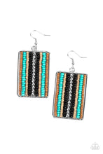 Load image into Gallery viewer, Beadwork Wonder - Black Earrings Paparazzi Accessories