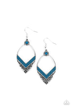 Load image into Gallery viewer, Indigenous Intentions - Blue Earrings Paparazzi Accessories