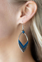 Load image into Gallery viewer, Indigenous Intentions - Blue Earrings Paparazzi Accessories