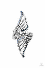 Load image into Gallery viewer, Angels Among Us - Blue Rhinestone Ring Paparazzi Accessories