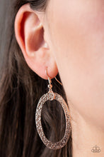 Load image into Gallery viewer, Glimmer Goals Rose Gold Necklace Paparazzi Accessories