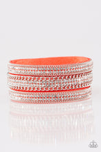 Load image into Gallery viewer, Dangerously Drama Queen Orange Wrap Bracelet Paparazzi Accessories