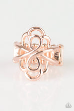 Load image into Gallery viewer, Ever Entwined Rose Gold Ring Paparazzi Accessories