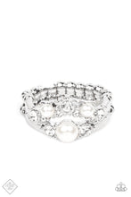 Load image into Gallery viewer, A-List Ambience White Pearl Rhinestone Ring Paparazzi Accessories