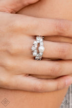 Load image into Gallery viewer, A-List Ambience White Pearl Rhinestone Ring Paparazzi Accessories