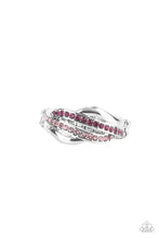 Load image into Gallery viewer, Daintily Dreamy - Pink Rhinestone Ring Paparazzi Accessories