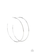 Load image into Gallery viewer, Colossal Couture - Silver Hoop Earrings Paparazzi Accessories