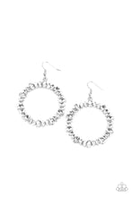 Load image into Gallery viewer, Glowing Reviews - White Rhinestone Earrings Paparazzi Accessories