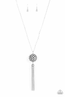 Rhinestone Revolution White Rhinestone Necklace Paparazzi Accessories