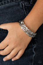 Load image into Gallery viewer, Paisley Portico - Silver Stretchy Bracelet Paparazzi Accessories