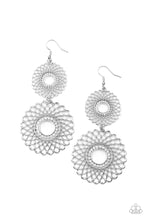 Load image into Gallery viewer, Regal Roulette - White Earrings Paparazzi Accessories