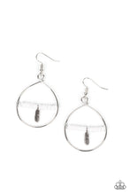 Load image into Gallery viewer, Free Bird Freedom - White Feather Earrings Paparazzi Accessories