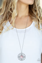Load image into Gallery viewer, Celestial Compass - Pink Cat&#39;s Eye Necklace Paparazzi Accessories